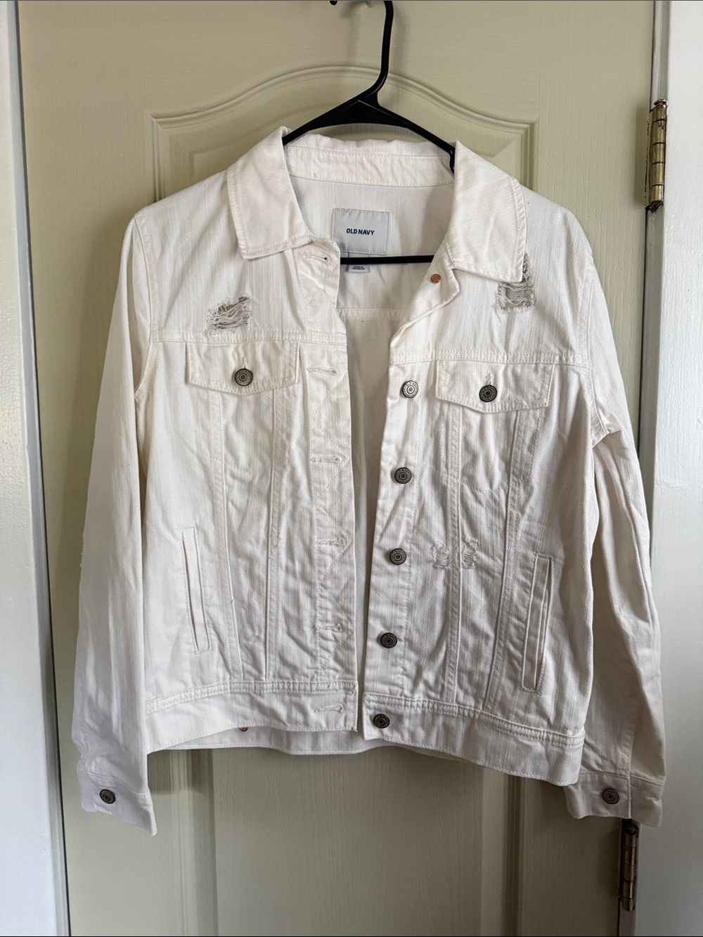 Old Navy Women's Distressed Denim Jacket